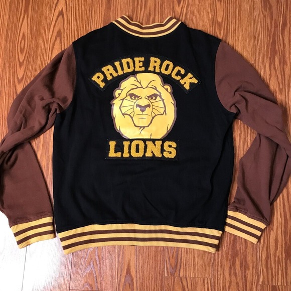 Disney Adult Medium Lion‎ King Pride Rock Varsity Jacket - Picture 1 of 6